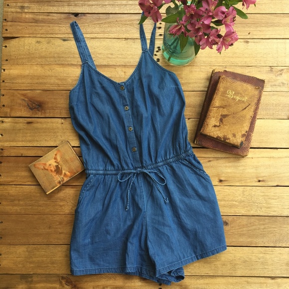 Old Navy Pants - Old Navy Chambray Denim Romper (S)